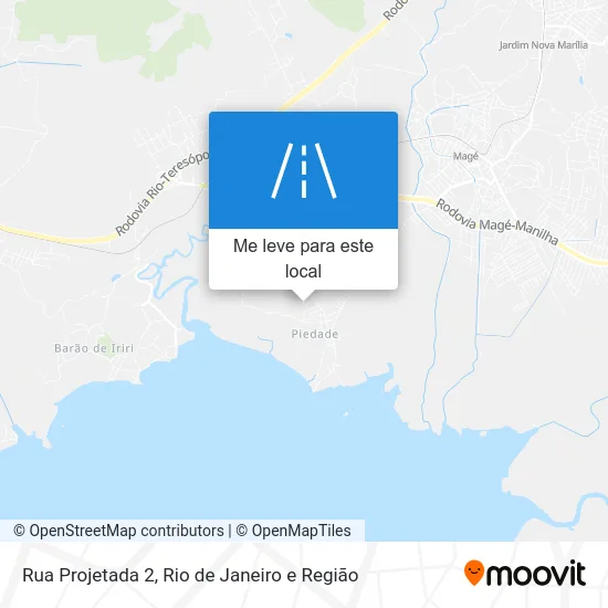 Rua Projetada 2 mapa