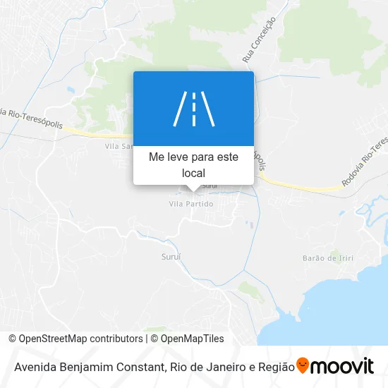 Avenida Benjamim Constant mapa