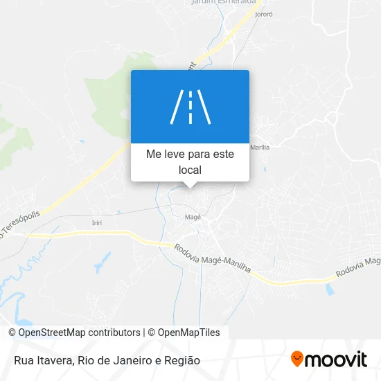 Rua Itavera mapa