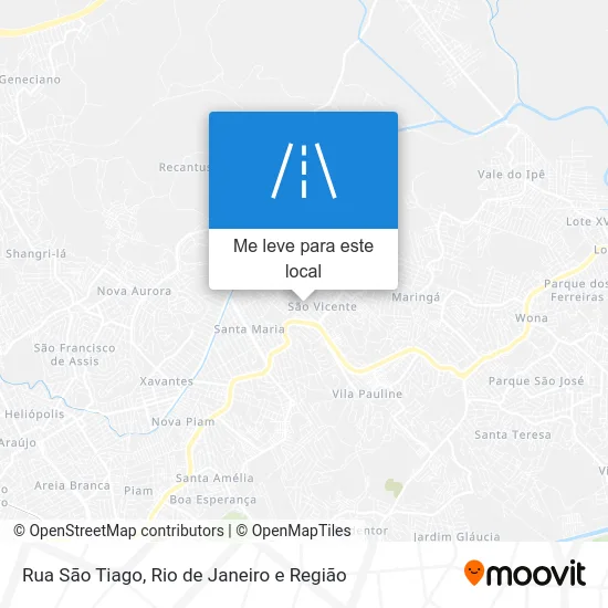Rua Sāo Tiago mapa