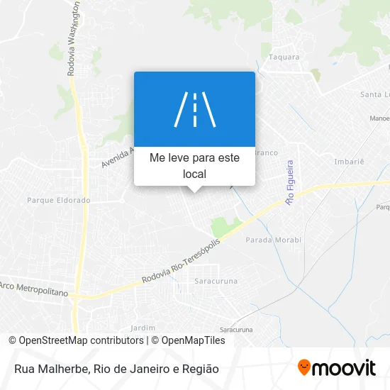 Rua Malherbe mapa
