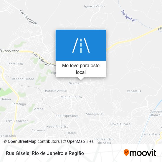 Rua Gisela mapa