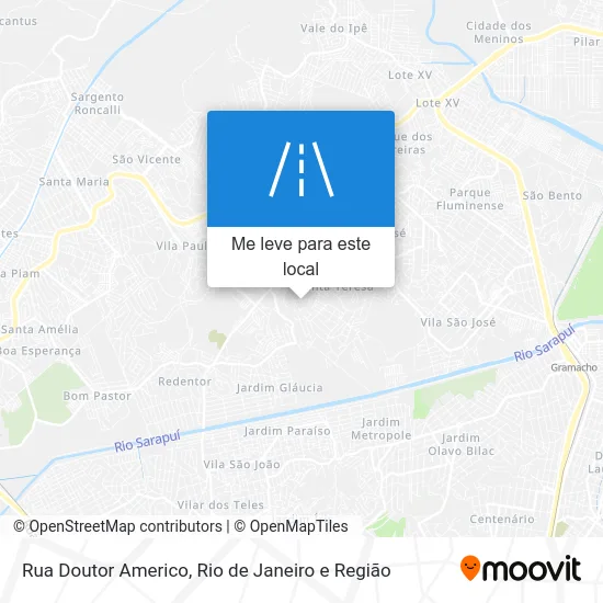 Rua Doutor Americo mapa