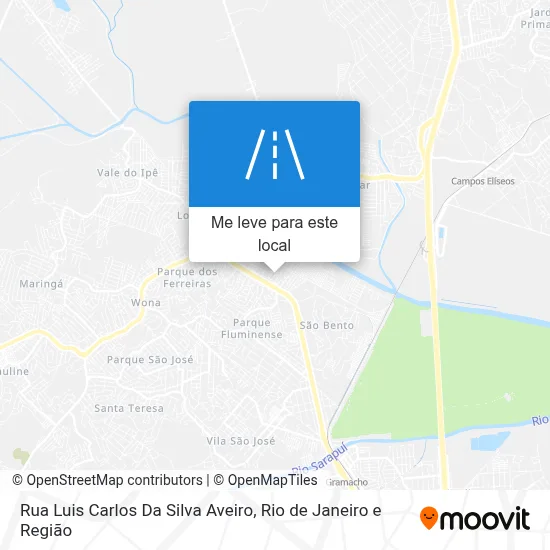 Rua Luis Carlos Da Silva Aveiro mapa
