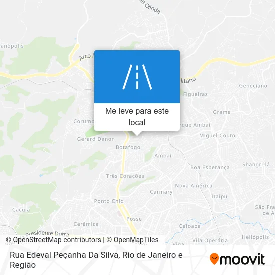 Rua Edeval Peçanha Da Silva mapa