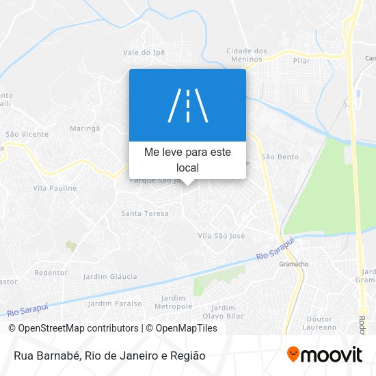 Rua Barnabé mapa