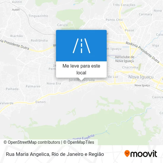 Rua Maria Angelica mapa
