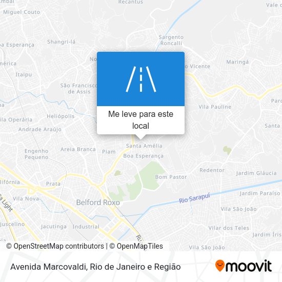 Avenida Marcovaldi mapa