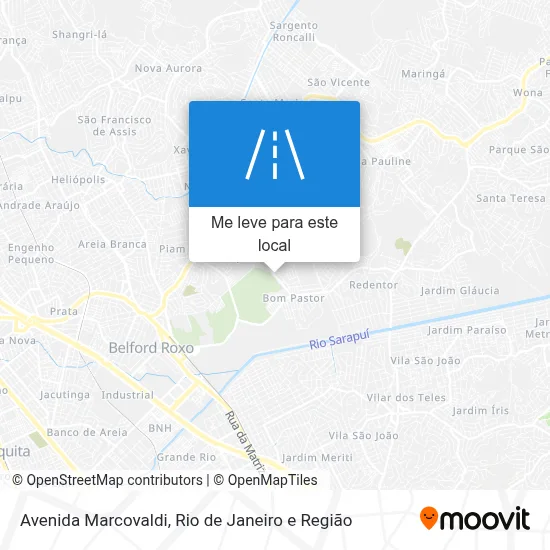 Avenida Marcovaldi mapa