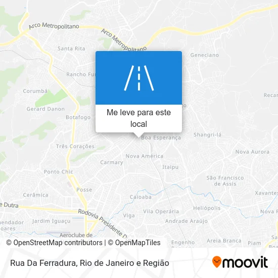 Rua Da Ferradura mapa