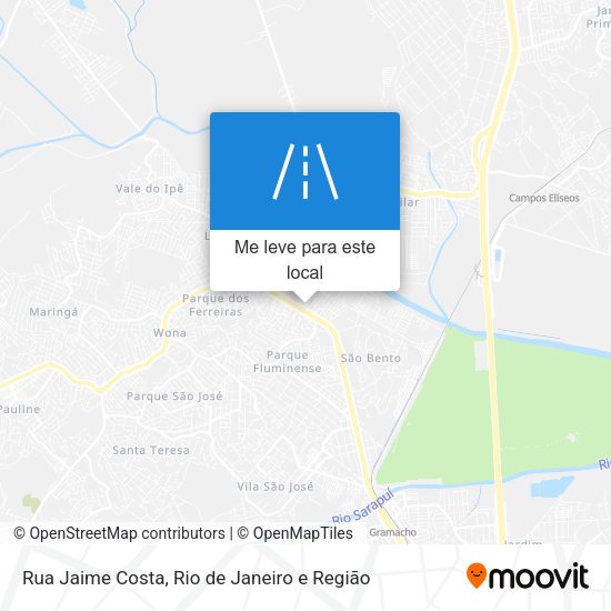 Rua Jaime Costa mapa