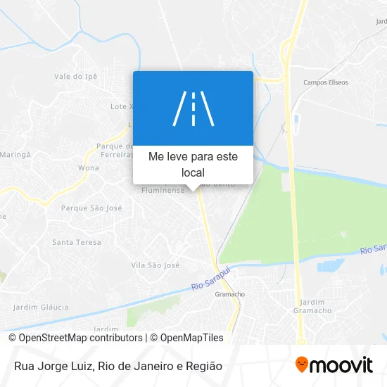 Rua Jorge Luiz mapa