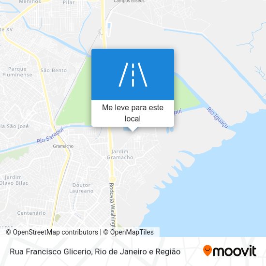 Rua Francisco Glicerio mapa