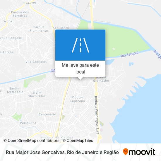 Rua Major Jose Goncalves mapa