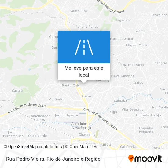 Rua Pedro Vieira mapa