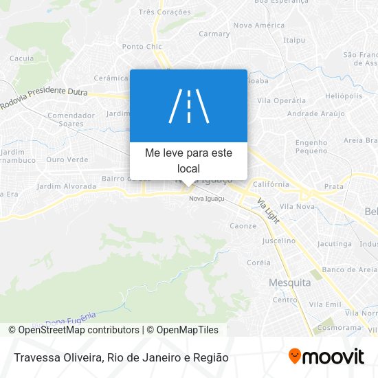 Travessa Oliveira mapa