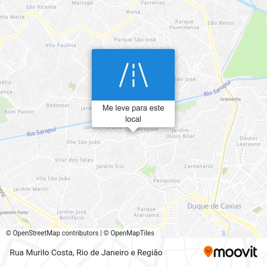 Rua Murilo Costa mapa
