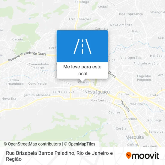 Rua Brizabela Barros Paladino mapa