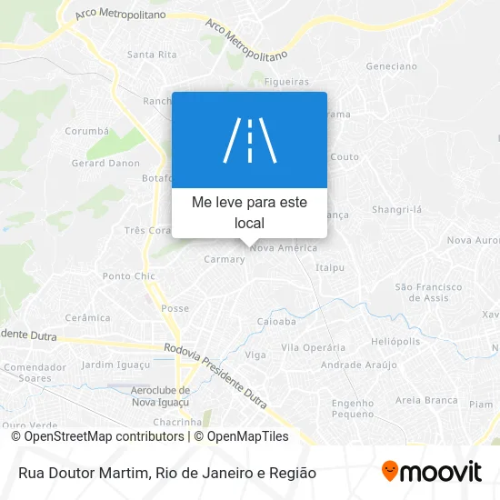 Rua Doutor Martim mapa