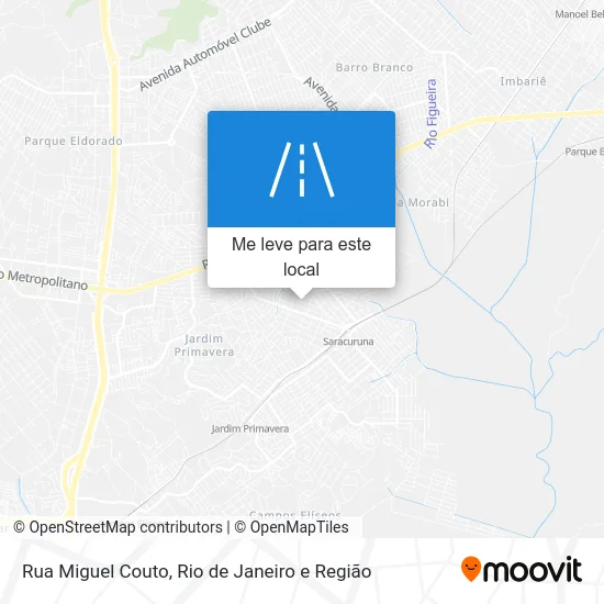 Rua Miguel Couto mapa