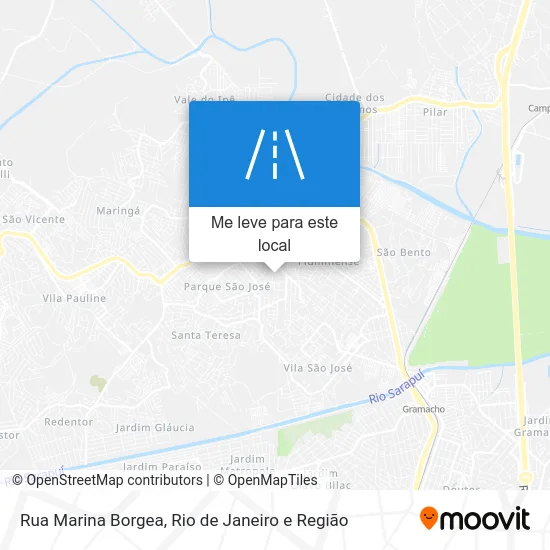Rua Marina Borgea mapa