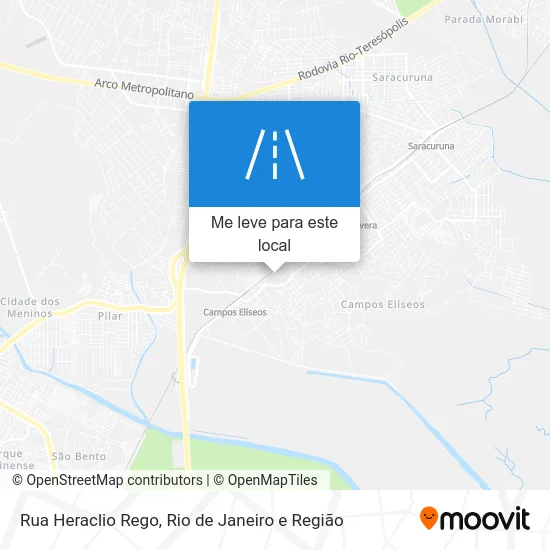 Rua Heraclio Rego mapa