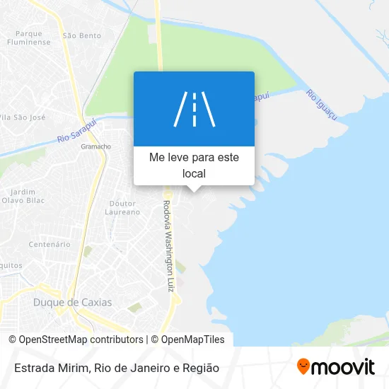Estrada Mirim mapa