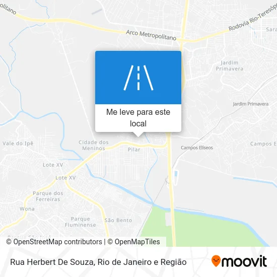 Rua Herbert De Souza mapa