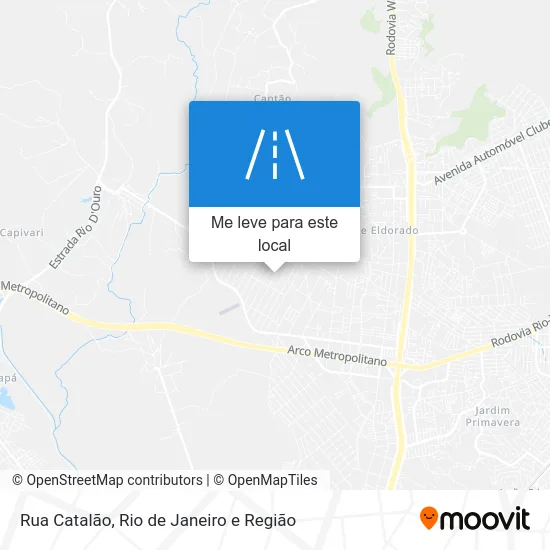 Rua Catalão mapa