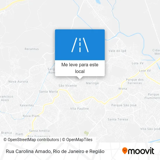 Rua Carolina Amado mapa