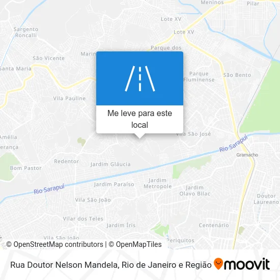 Rua Doutor Nelson Mandela mapa