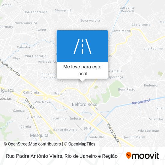 Rua Padre Antônio Vieira mapa