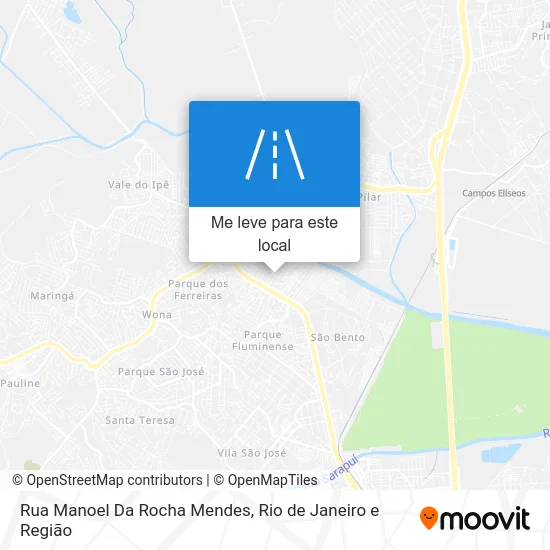 Rua Manoel Da Rocha Mendes mapa