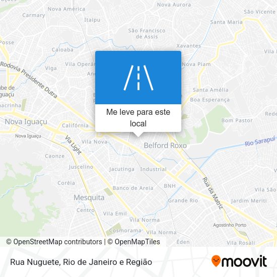 Rua Nuguete mapa