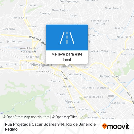 Rua Projetada Oscar Soares 944 mapa