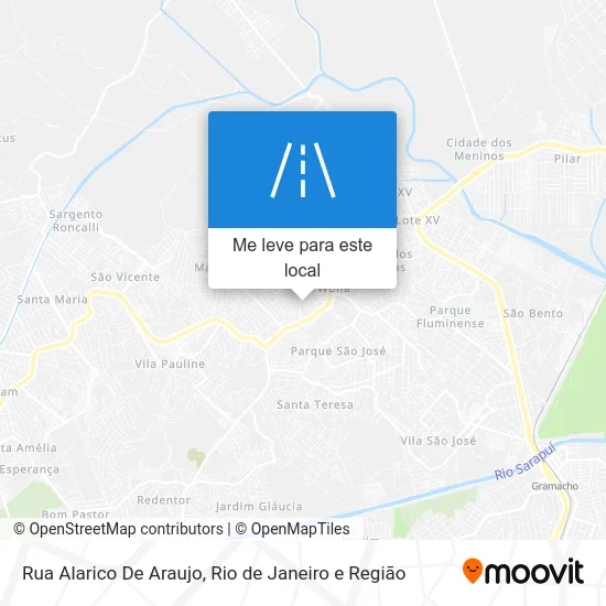 Rua Alarico De Araujo mapa