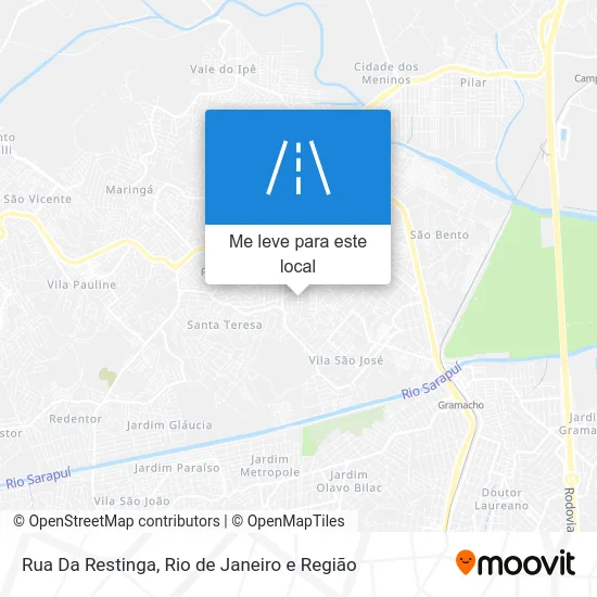Rua Da Restinga mapa