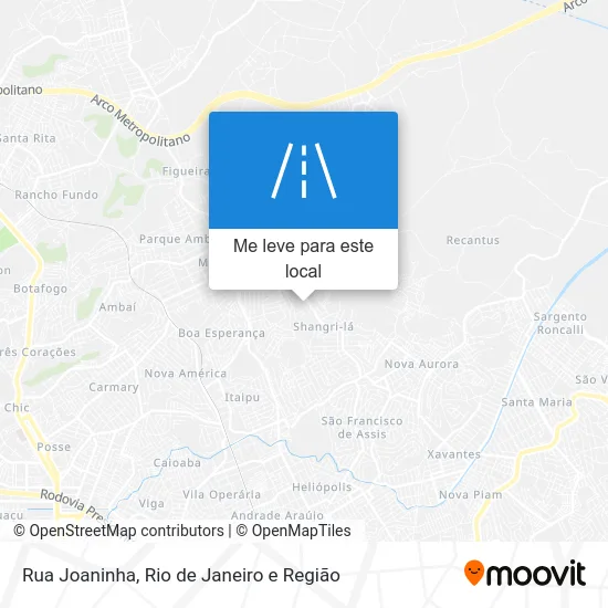 Rua Joaninha mapa