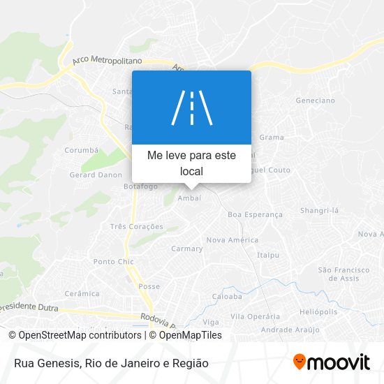 Rua Genesis mapa