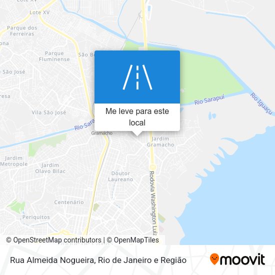 Rua Almeida Nogueira mapa