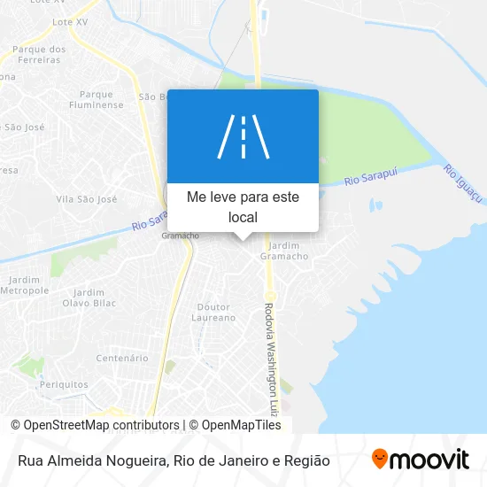 Rua Almeida Nogueira mapa