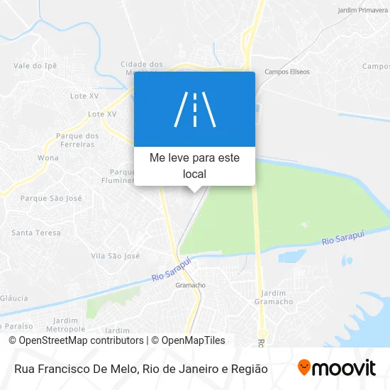 Rua Francisco De Melo mapa