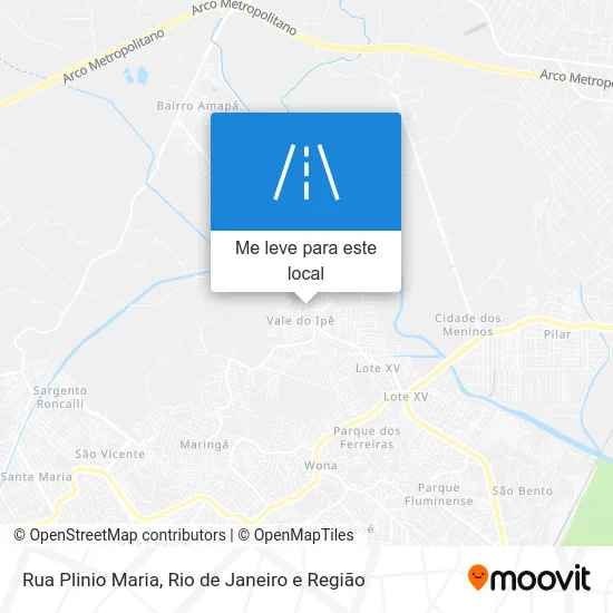 Rua Plinio Maria mapa