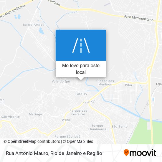 Rua Antonio Mauro mapa