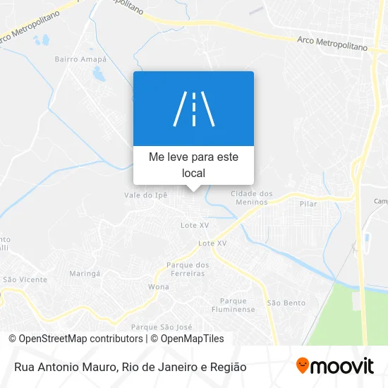 Rua Antonio Mauro mapa