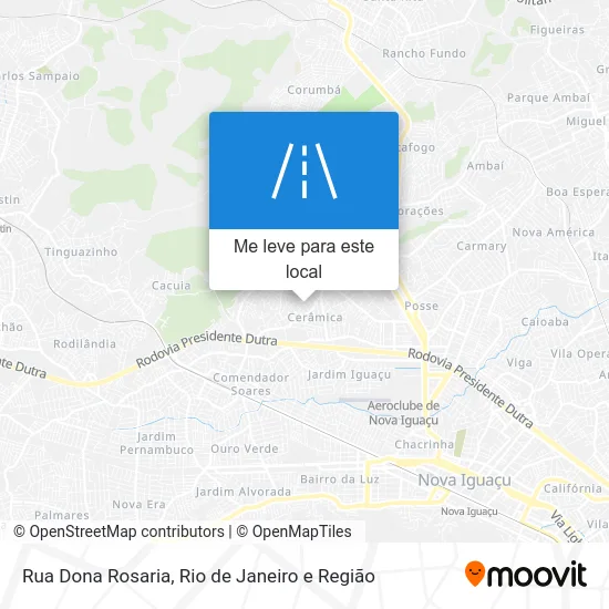 Rua Dona Rosaria mapa