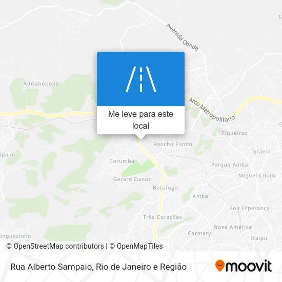 Rua Alberto Sampaio mapa