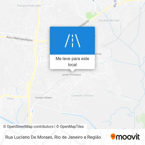 Rua Luciano De Moraes mapa