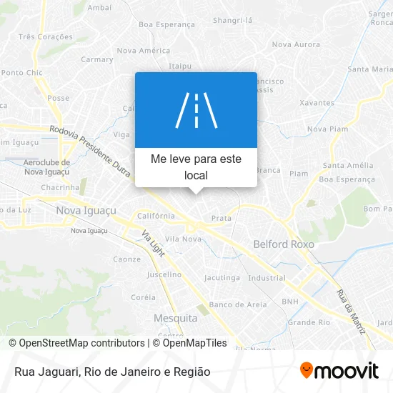 Rua Jaguari mapa