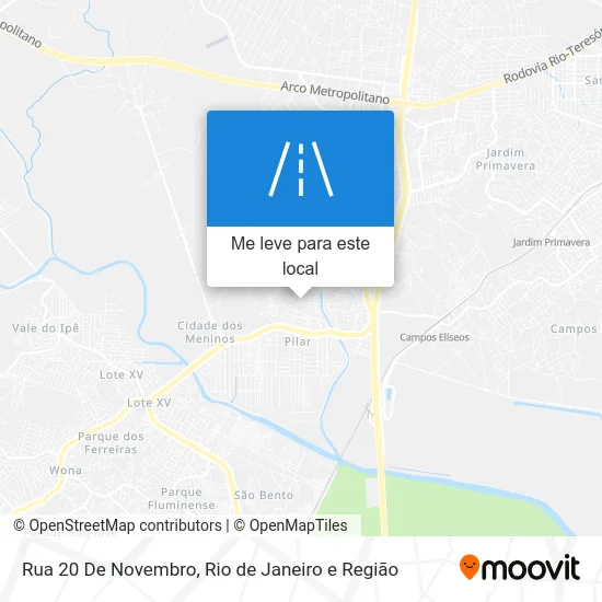 Rua 20 De Novembro mapa